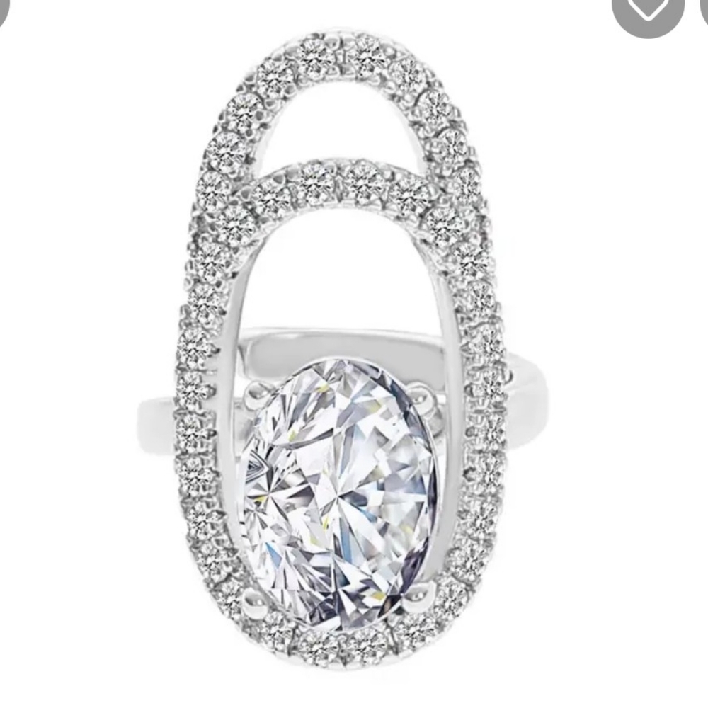 Bling fingernail 💍 ring🩶